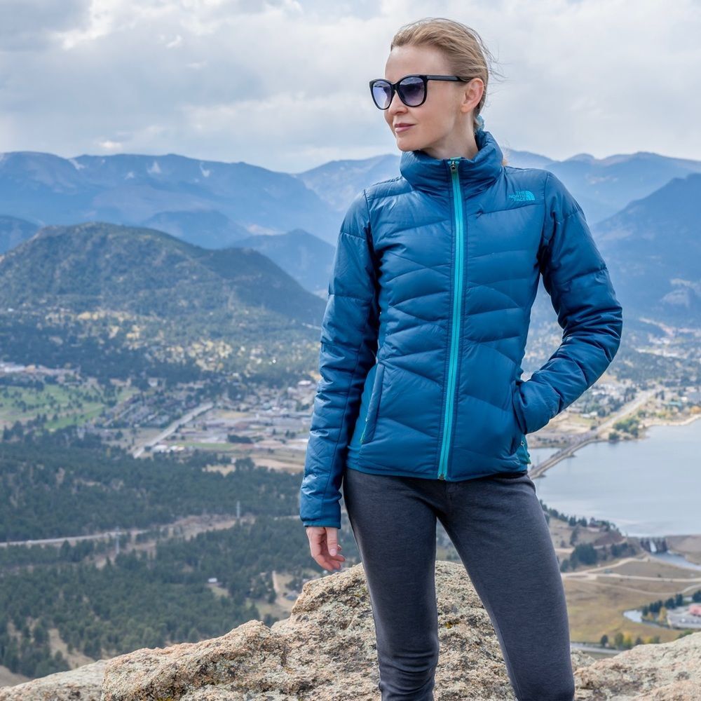 The North Face Teal Down Jacket